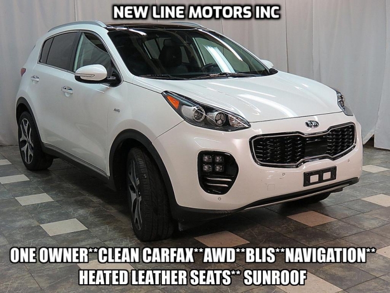 2017 Kia Sportage Sx Turbo Awd 42k Blis Navi Rear Camera Heated