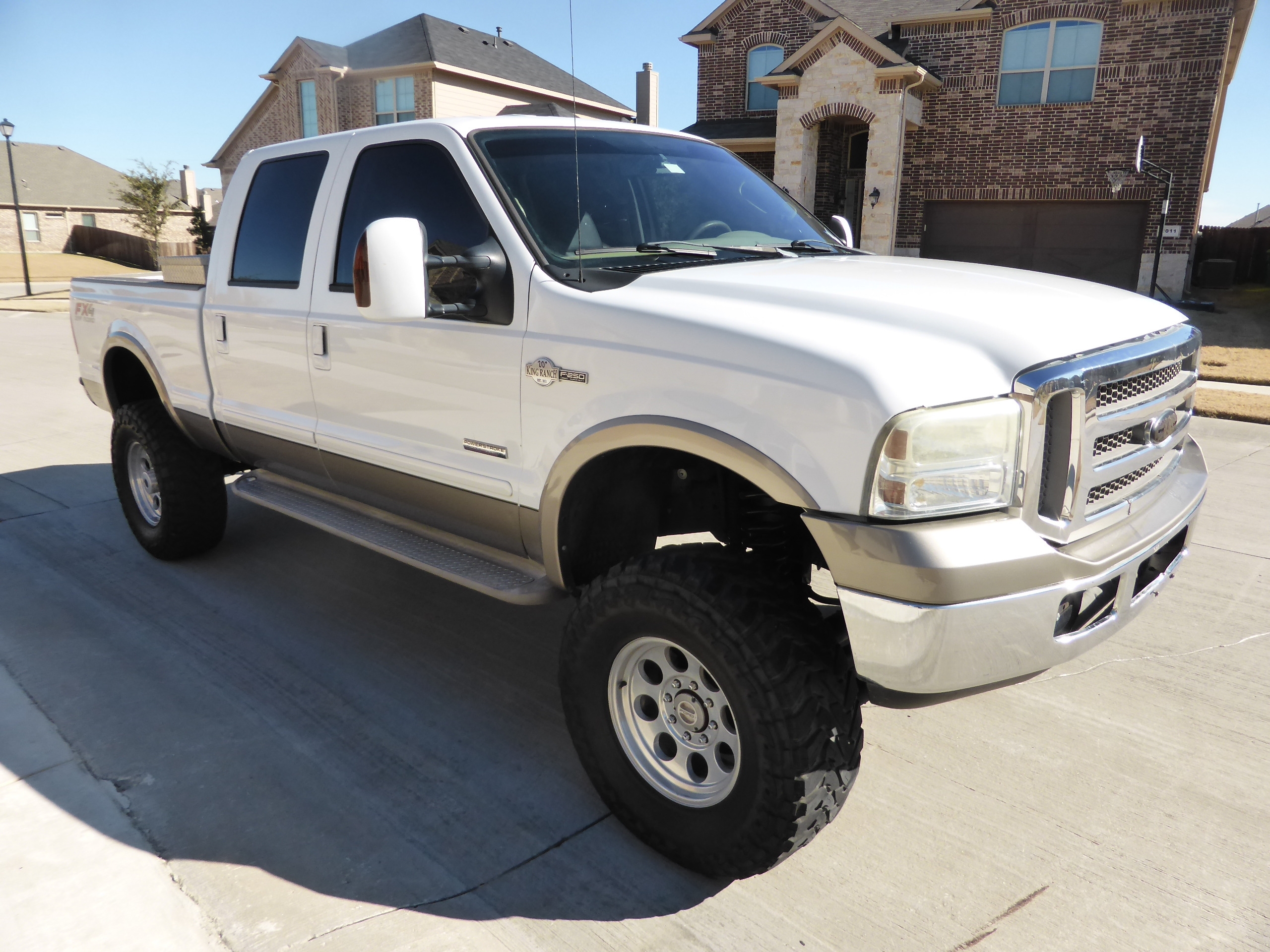 2006 Ford F 250 Crew Cab King Ranch 4wd Diesel Studded Lifted Too