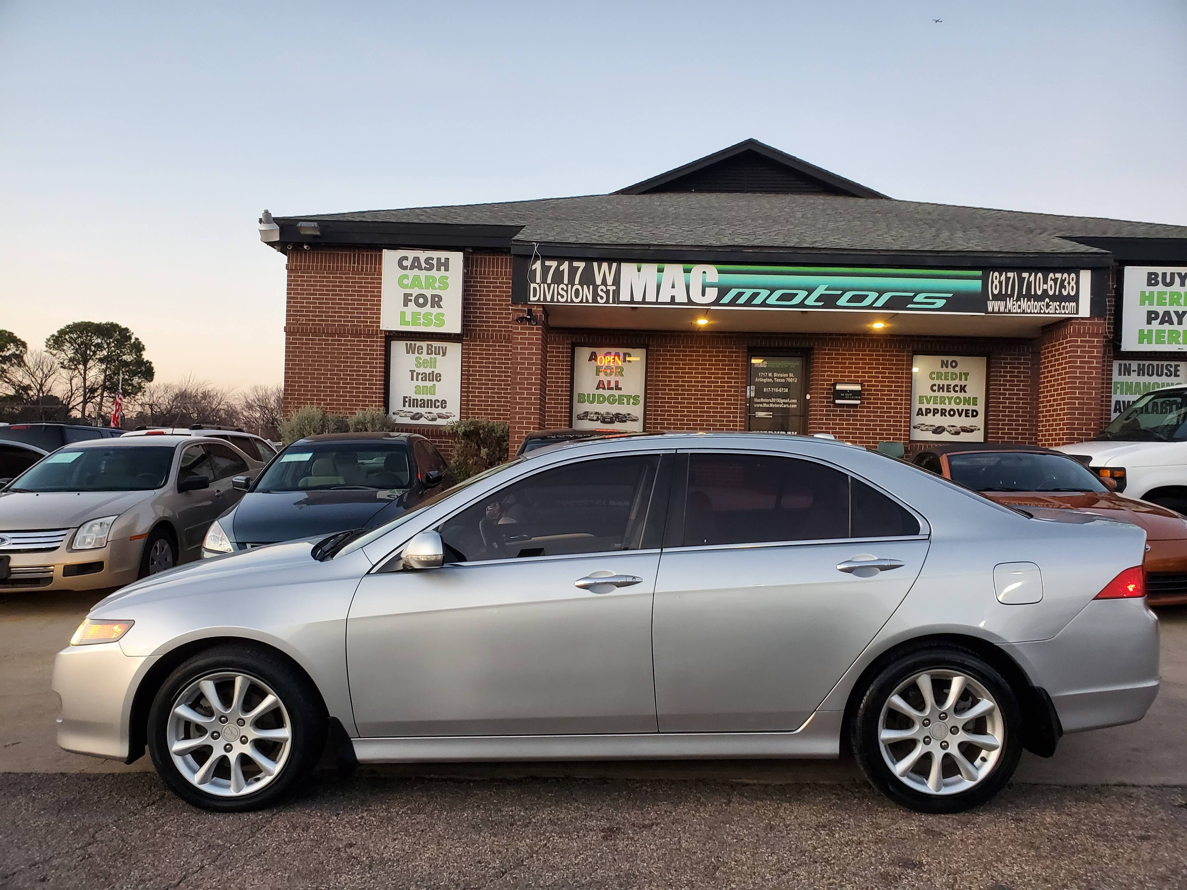 2006 Acura Tsx 4dr Sdn At Mac Motors Auto Dealership In Arlington