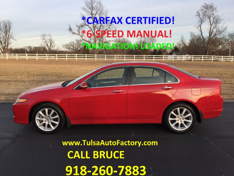 2006 Acura Tsx Sedan With Navigation 6 Speed Manual Carfax