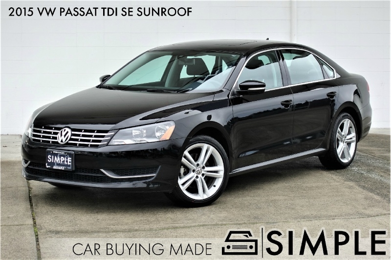 2015 Volkswagen Passat 4dr Sdn 2 0l Tdi Dsg Se W Sunroof Simple